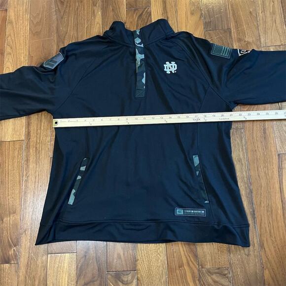 Colosseum Women's 2XL Notre Dame OHT Camo 1/4 Zip Pullover Jacket - Picture 4 of 6